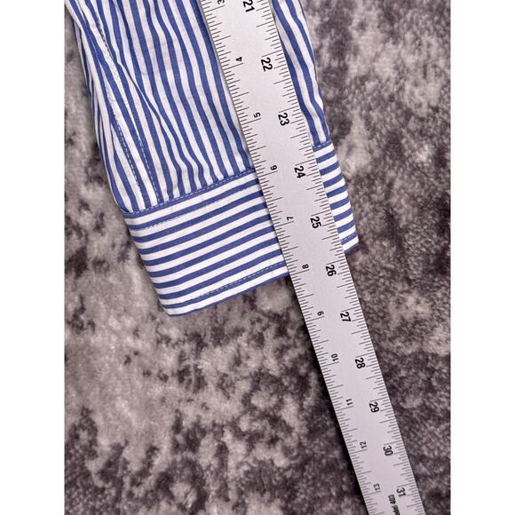 Alex Mill Shirt Small Mens Oxford Blue Striped Long Sleeve Button Down - Picture 5 of 8